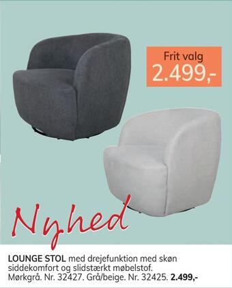 Daells Bolighus Lounge stol tilbud