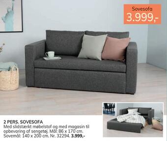 2 pers. sovesofa