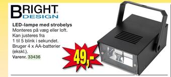 Harald Nyborg Led-lampe med strobelys tilbud