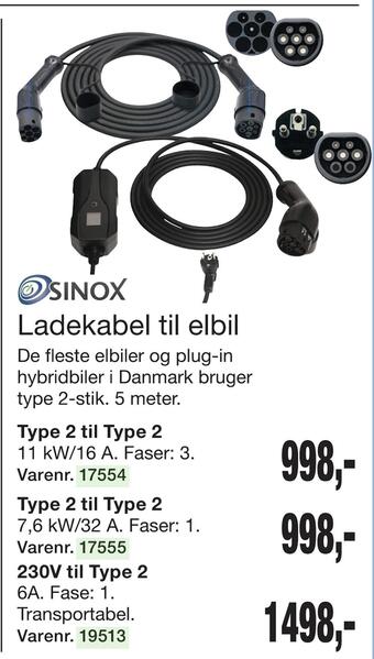 Harald Nyborg Ladekabel til elbil tilbud