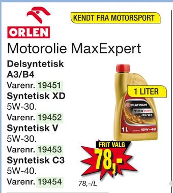 Harald Nyborg Motorolie maxexpert tilbud