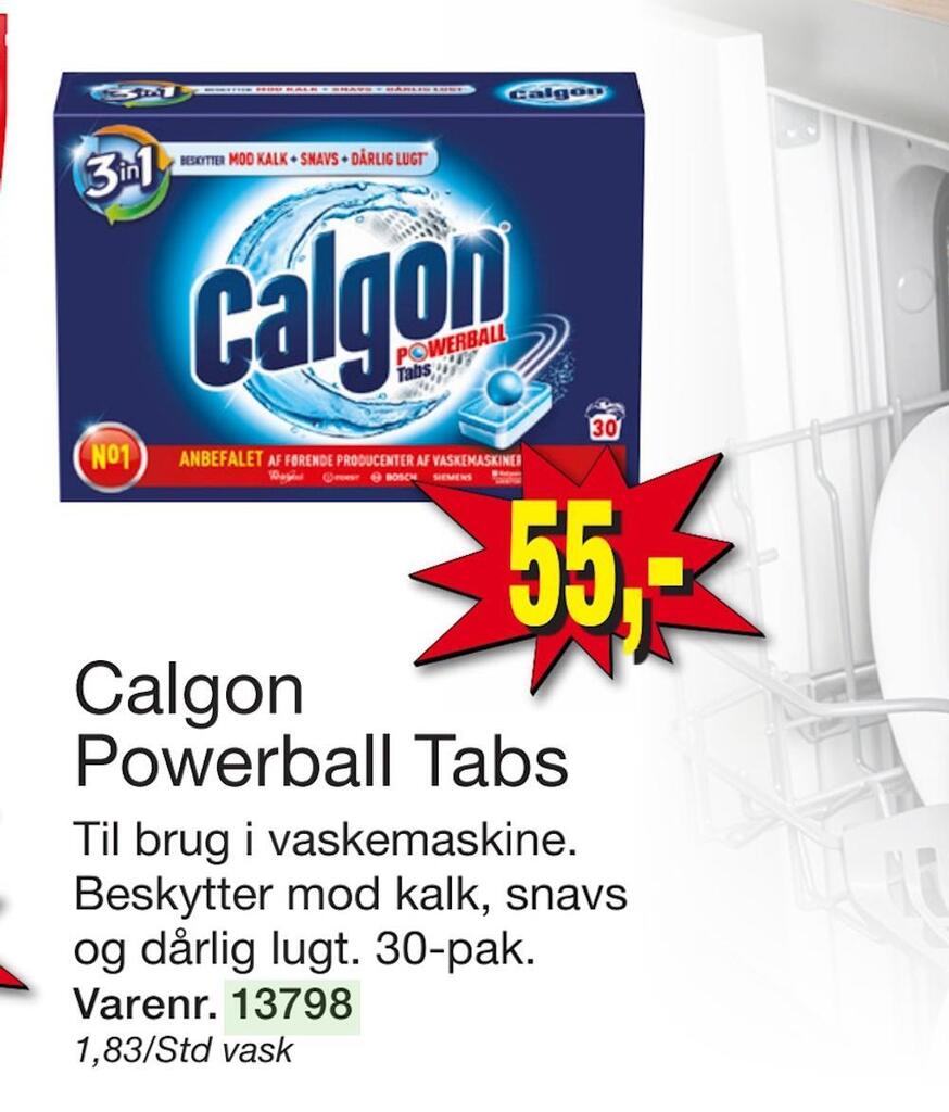 Calgon powerball tabs tilbud hos Harald