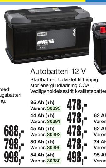 Harald Nyborg Autobatteri 12 v tilbud