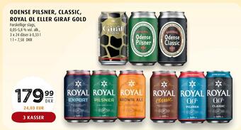 Scandinavian Park Odense pilsner, classic, royal øl eller giraf gold tilbud