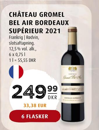 Scandinavian Park Château gromel bel air bordeaux supérieur 2021 tilbud