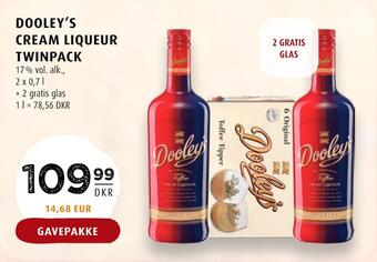 Scandinavian Park Dooley's cream liqueur twinpack tilbud