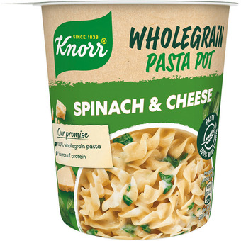 Motatos Knorr - 2 x knorr snack pot spinach & cheese tilbud