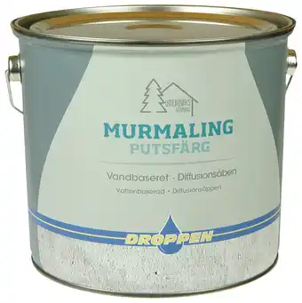 Droppen murmaling 4 l - grå