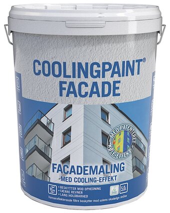 Harald Nyborg Coolingpaint facademaling 5 l - hvid tilbud