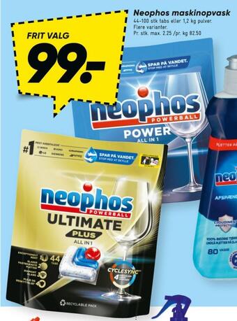 Bilka Neophos maskinopvask-tabs tilbud