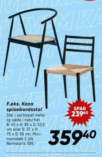 Bilka Ukendt spisebordsstol tilbud