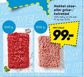 Bilka Ukendt hakket oksekød tilbud