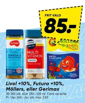 Bilka Livol multi vitaminer tilbud