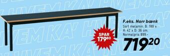 Bilka Ukendt bænk tilbud