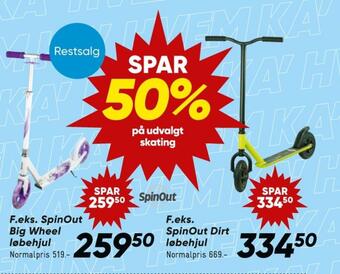 Spinout løbehjul