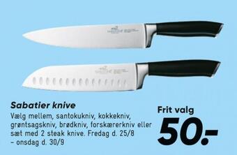 Bilka Sabatier kniv tilbud