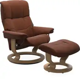 Stressless mayfair s. classic stel lænestol og fodskammel