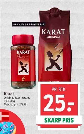 SPAR Karat instant kaffe tilbud