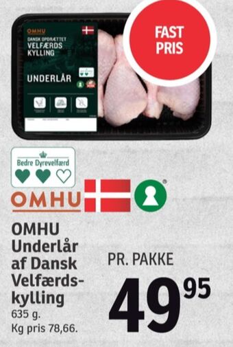 SPAR Omhu kyllingeunderlår tilbud