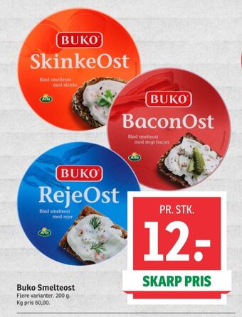 SPAR Buko smelte smøreost rejeost tilbud