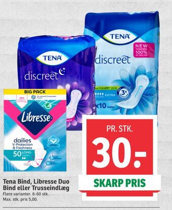 SPAR Libresse trusseindlæg tilbud