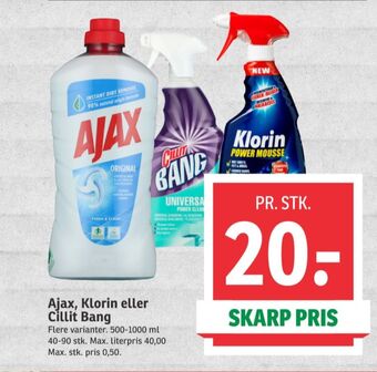 SPAR Ajax rengøring - universal tilbud
