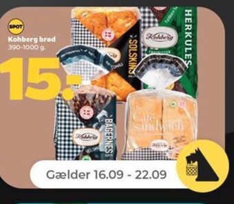 Netto Kohberg brod 390-1000 g. tilbud