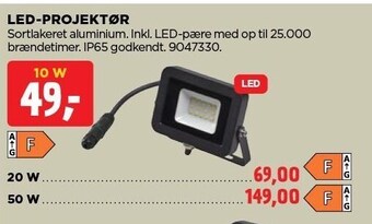 jem & fix Led-projektør tilbud