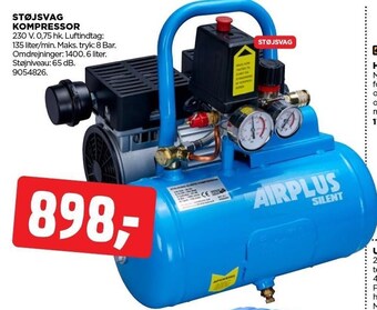 jem & fix Støjsvag kompressor tilbud