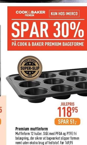 Imerco Premium muffinform tilbud