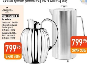 Imerco Georg jensen bernadotte tilbud