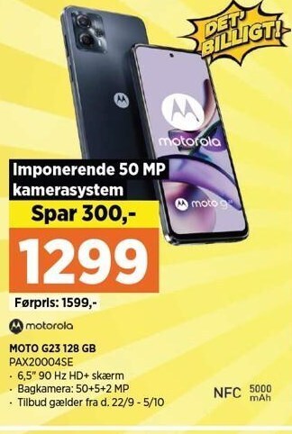 Power Motorola moto g23 128 gb tilbud