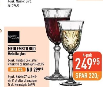 Imerco Lyngby glas melodia glas tilbud