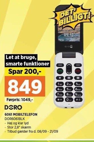 Power Doro 6061 mobiltelefon tilbud