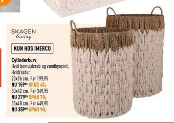 Imerco Skagen living cylinderkurv tilbud