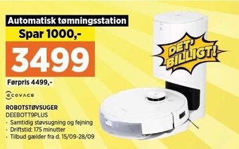 Power Ecovacs robotstøvsuger tilbud