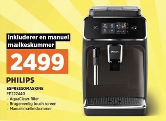 Power Philips espressomaskine tilbud
