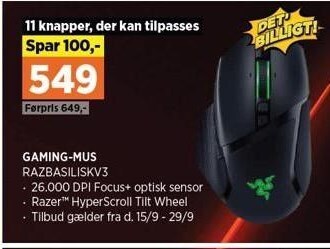 Power Razer gaming-mus tilbud