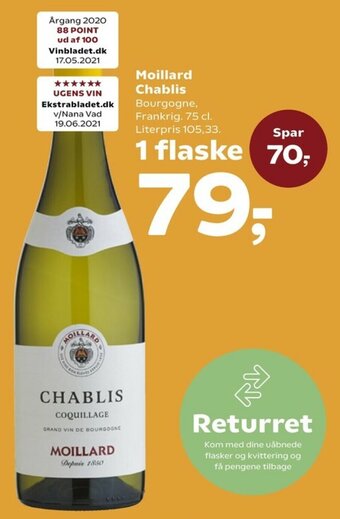 Kvickly Moillard Chablis tilbud