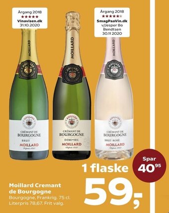 Kvickly Moillard Cremant de Bourgogne tilbud