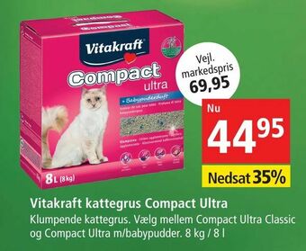 Maxi Zoo Vitakraft kattegrus Compact Ultra tilbud
