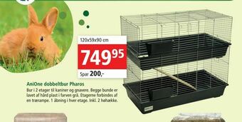 Maxi Zoo AniOne dobbeltbur Pharos tilbud