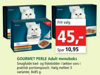 Gourmet perle adult menuboks