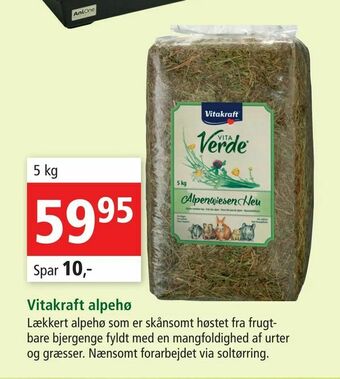 Maxi Zoo Vitakraft alpehø tilbud