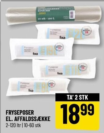 FRYSEPOSER EL. AFFALDSSÆKKE