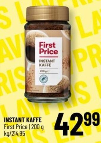 Løvbjerg INSTANT KAFFE First Price tilbud