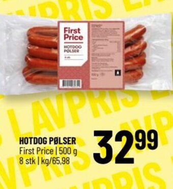 HOTDOG PØLSER First Price
