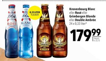 Citti Kronenbourg blanc eller rosé eller grimbergen blonde eller double ambrèe tilbud