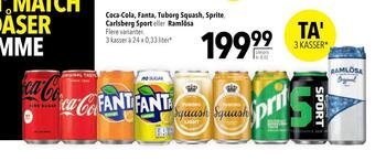 Citti Coca-cola, fanta, tuborg squash, sprite, carlsberg sport eller ramlösa tilbud