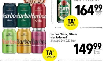 Citti Harboe classic, pilsner eller sodavand tilbud